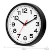 Roymnie Wall Clock Silent Non-Ticking Modern Clock Battery Operated 8