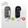 Extra-Partss Simple Key Replacement for Jeep GQ4-54T 4A Chip fits