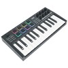 Rockville M25 BLACK 25 Key USB Wireless MIDI Keyboard Controller,