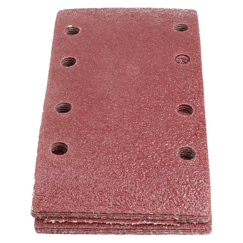 Hook/Loop 1/3 Sheet Sanding Sander Sandpaper Pads 50 Pack 40