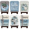 Windkream 6 Pcs Fall Chair Covers Set Autumn Chair Back