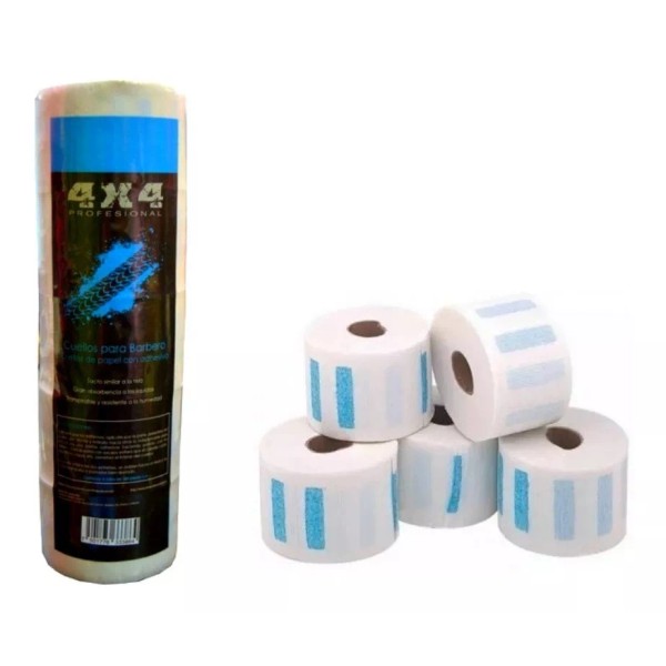 4x4 Papel Cuello 4x4 Para Barbero 5 Rollos (500pz)