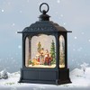 GenSwin Carolers Musical Lighted Water Lantern Christmas Snow Globe with