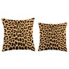 Styleuniversal Accessories Leopard Animal Print Throw Pillow, 16x16, Multicolor