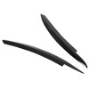 Pair Car Headlight Eyebrows Left Right Glossy Black Modification Replacement