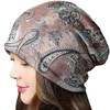 ONE LIMITATION CP061 Women's Summer Knit Cap, Paisley Pattern, 3-Way