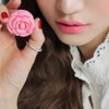 Beaupretty Cream Case, Set of 6, Rose Shape, Lip Case,