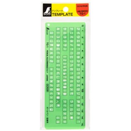 Shinwa Sokutei Template OCR Character Ruler TQ-1 66033