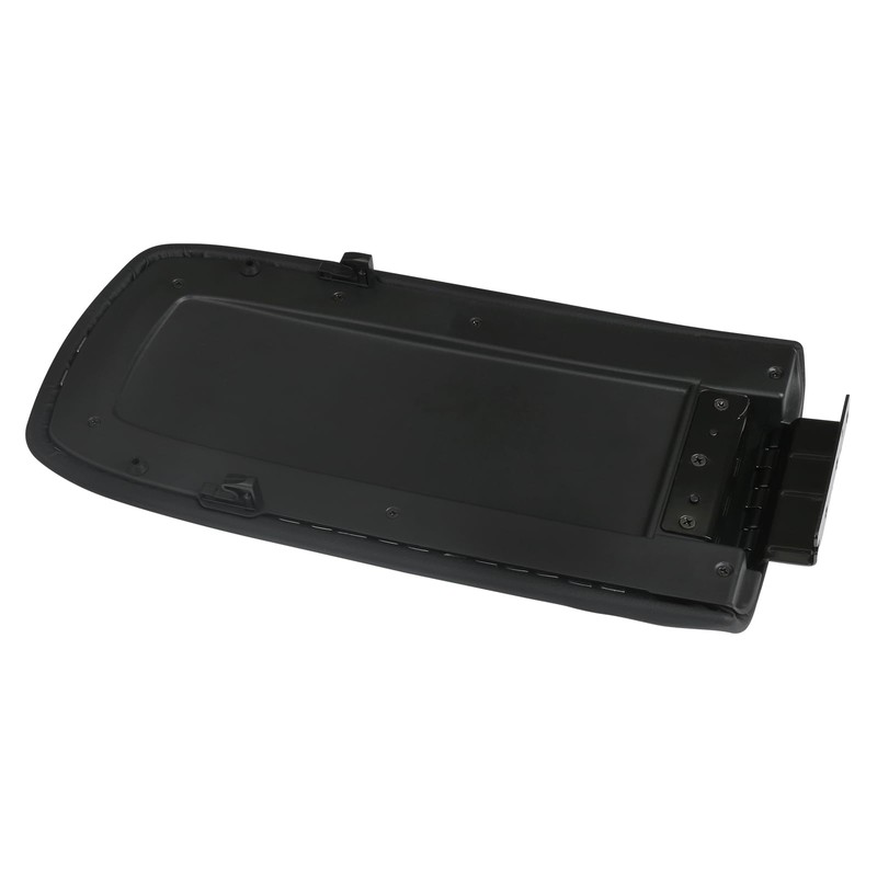 TQPONLY Upgrade Black Center Console Lid with Hinge,Compatible with Ford