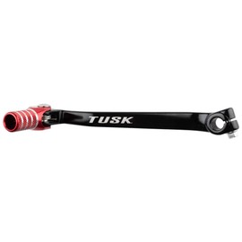 Tusk Folding Shift Lever Black/Red Tip - Fits: Honda XR400R 1996-2004