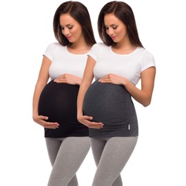 Be Mammy Ladies' Belly Band 04, Pack of 2 - m