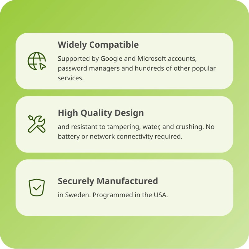 Yubico Security Key, YubiKey 5 NFC Login/U2F/FIDO2/USB-A Port/2-Level Authentication/Heavy Duty/Shockproof/Waterproof