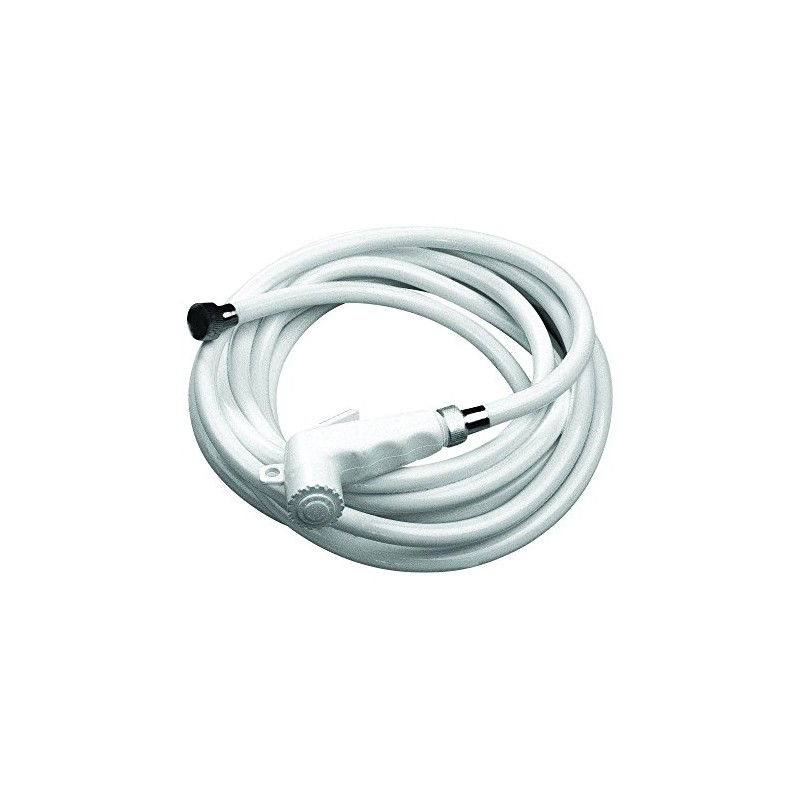Nuova Rade Shower Head with Hose, 118.11", White