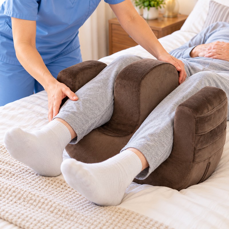 Patient Turning Pillow for Bedridden Elderly Care – U-Shaped Leg