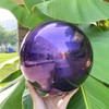 Premium Stainless Steel Gazing Globe Mirror Ball - Brilliant Purple