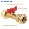 20lb to 1lb Propane Tank Adapter with Valve for 1lb