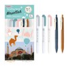 Zebra Sarasa Clip Mildliner Set Travelling Series Camel Mix 5