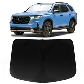 PAIMOHO Windshield Sun Shade for Honda Pilot 2016-2024 2025 EX, EX-L, Elite, Touring, Car Front Window Sunshade with 240T Sun Visor Protector Blocks UV Rays Heat Sun Shield Accessories