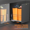 YJHome Pull Out Trash Can Under Cabinet with Soft-Close Slides,
