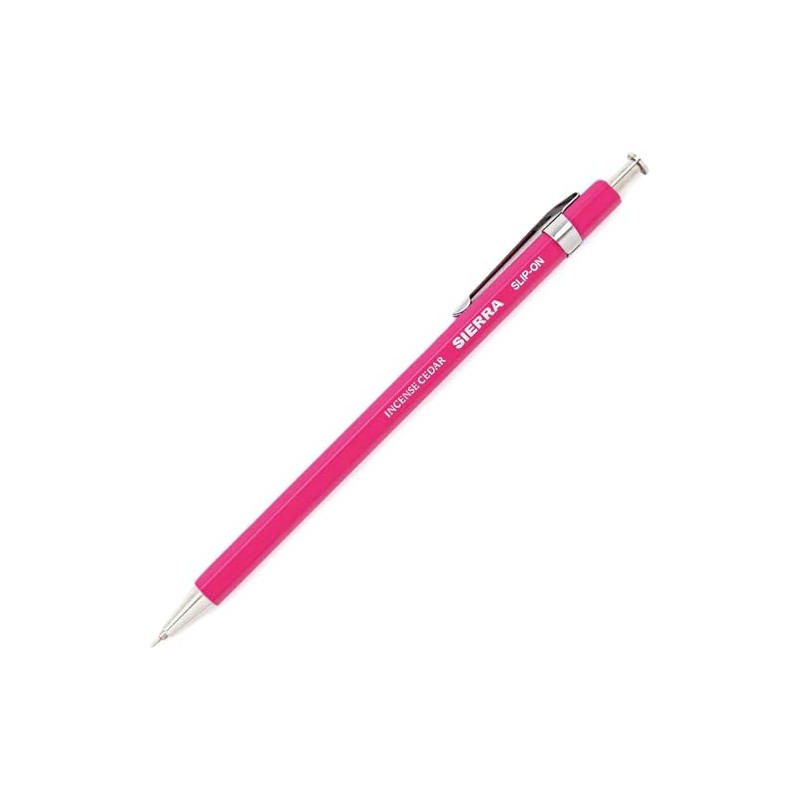 Slip-On Wood Grip Ball Pen L Long Size, Wooden, Pink
