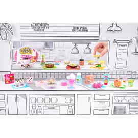 MGA's Miniverse Make It Mini Diner Series 4 - Oggetti da Collezione, Confezione Cieca, Fai da Te, Gioco in Resina, Repliche di Alimenti, per Collezionisti e Bambini età 8+, non Commestibile