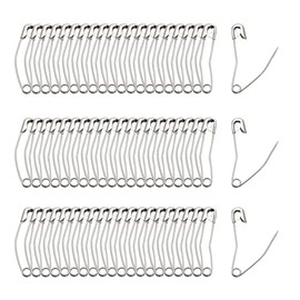 Qjaiune 300Pcs Curved Safety Pins Size 1, 1-1/16 inch / 27mm Quilting Basting Pins, Bent Safety Pins for Quilting and Knitting (Sliver)