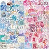 100 Pcs Coastal Cowgirl Stickers， Aesthetic Beach Ocean Decals(Coast)