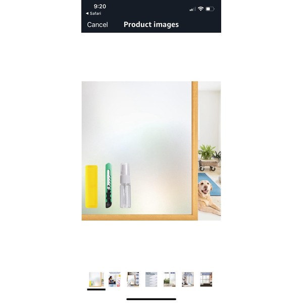 privacy frosted glass vinyl window film 29.5 X 78.7 Inches