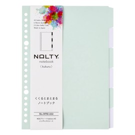Noritsu NTK1222 NOLTY Notebook Kukuru A5 Index Sheet, Green
