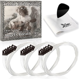 Phoenix Classic Guitar Strings, Set of 3, Includes Cleaning Cloth & Pick