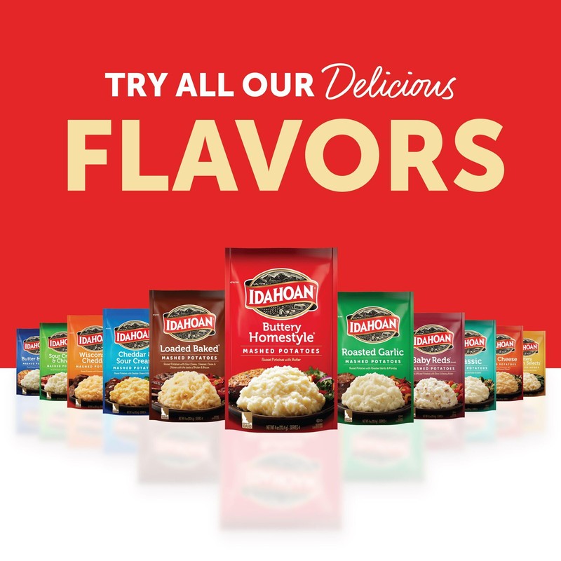 Idahoan Buttery Homestyle Value Size 12 oz (pack of 8)