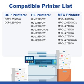 TN760 Toner Compatible Replacement for Brother TN760 TN-730 TN-760 TN730 Toner Cartridge for Brother Printer L2325DW L2350DW L2370DW L2390DW L2395DW L2550DW L2690DW L2710DW L2717DW L2750DW 4Pack Black