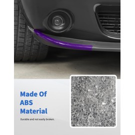 DSWSQ Front Shovels Cover for 2015-2024 Dodge Challenger SXT Front Deflector Spoiler Bumper Lip Body Shovels Bumper Exterior Decals Sticker Accessories (Purple)