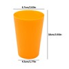 Saijer Rainbow Reusable Plastic Cups, 18 Pieces, Stack Shatterproof Party