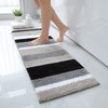 Homaxy Non-Slip Bathroom Rug Soft High-Pile Microfibre Bath Mat Absorbent