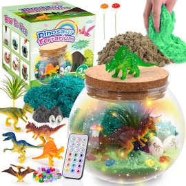 HappyGoLucky Craft Kits for Kids, Dinosaur Toys for Boys 3 4 5-9 Year Old Boy Gifts Terrarium Kit Boys Toys Age 3-9 Arts and Crafts for Kids Best Toys for 3 4 5 6 Year Olds Girls