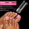 Straight Flat Toe Dual Forms for Polygel,GlimightyX Square Toenail Molds