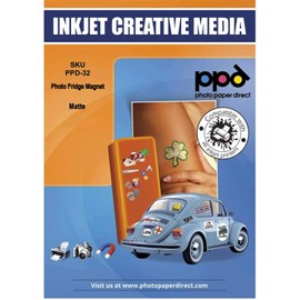 PPD PPD 5 Sheets A4 Inkjet Magnetic Matt Photo Paper - Easy to use for Home and Office PPD-32-5