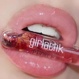 Girlactik 로즈 오일 틴트 꽃잎 글로스 4.8g(0.17온스) (라로즈) Girlactik Rose Oil Tint Petal Gloss 4.8g (0.17oz) (La Rose) [Dahlia]