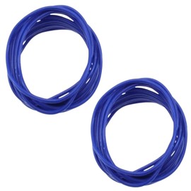 Topkids Accessories 24pc Gummy Bracelets Rubber Bangles Kids Party Bag Favour Fillers Jelly Jewellery Wrist Bands 80s Neon 90s Fancy Dress Fashion Wristbands (Royal Blue)