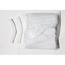 Regency Wraps Foodservice - Redes para el cabello, extensibles, desechables, transpirables, blancas, 100 unidades, tamaño mediano