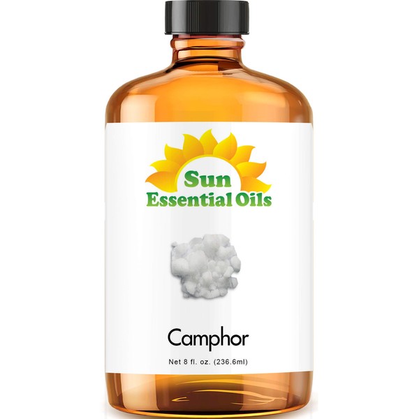 Sun Essential Oils 8oz - Camphor Essential Oil - 8 Fluid Ounces