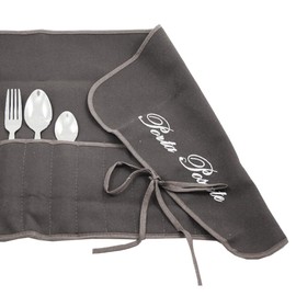Magie di Casa Grey Fabric Cutlery Holder Unique