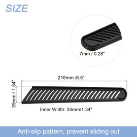 uxcell Knife Cover Sleeves Blade Edge Guards for 8" Bread Knife Protector Universal Blade Sheath for Kitchen, Black