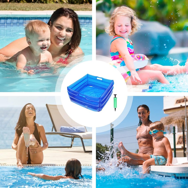 Inflatable Pool Foot Bath, 35 x 14 cm, Foldable Inflatable