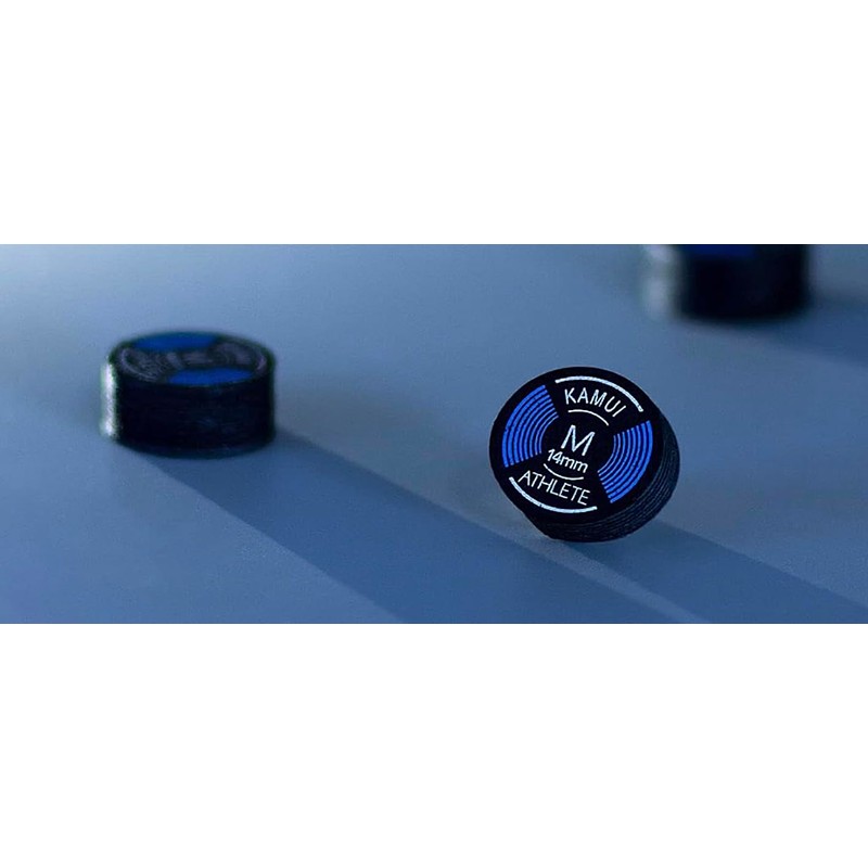 KAMUI Athlete Billiard Pool Cue Tip Medium 14mm - Pack