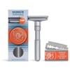 Merkur Futur - Cuchilla de afeitar ajustable de doble filo,
