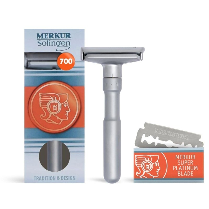 Merkur Futur - Cuchilla de afeitar ajustable de doble filo,
