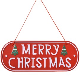 Christmas Wooden "MERRY CHRISTMAS“ Pendant,Wooden “Merry Christmas” Plaque Sign,Hanging Wooden Wall Signs Decorative for Outdoor Indoor Wall and Christmas Tree Ornaments Christmas Party Supplie