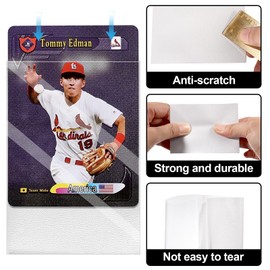 Mexgcom 500 Stück Kartenhüllen，66 x 91 MM Sammelkartenhüllen, Perfekt Passende Innenhüllen, Kompatibel Mit MTG, Trading Cards, Sports Cards, Baseball und Fußballkarten (WHITE)